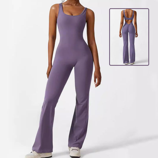 Flare Pants Yoga Jumpsuit