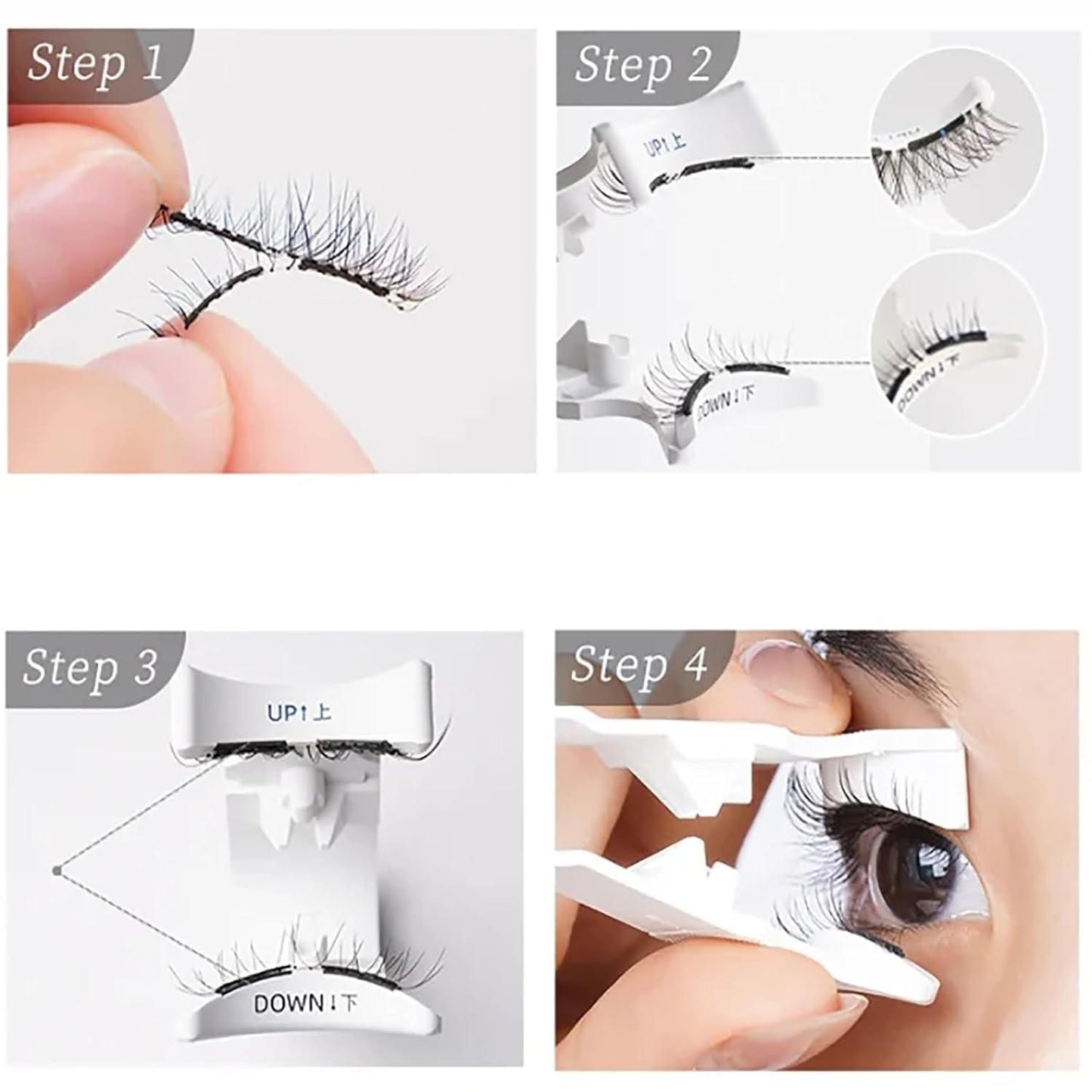 Reusable Magnetic Lashes with Applicator