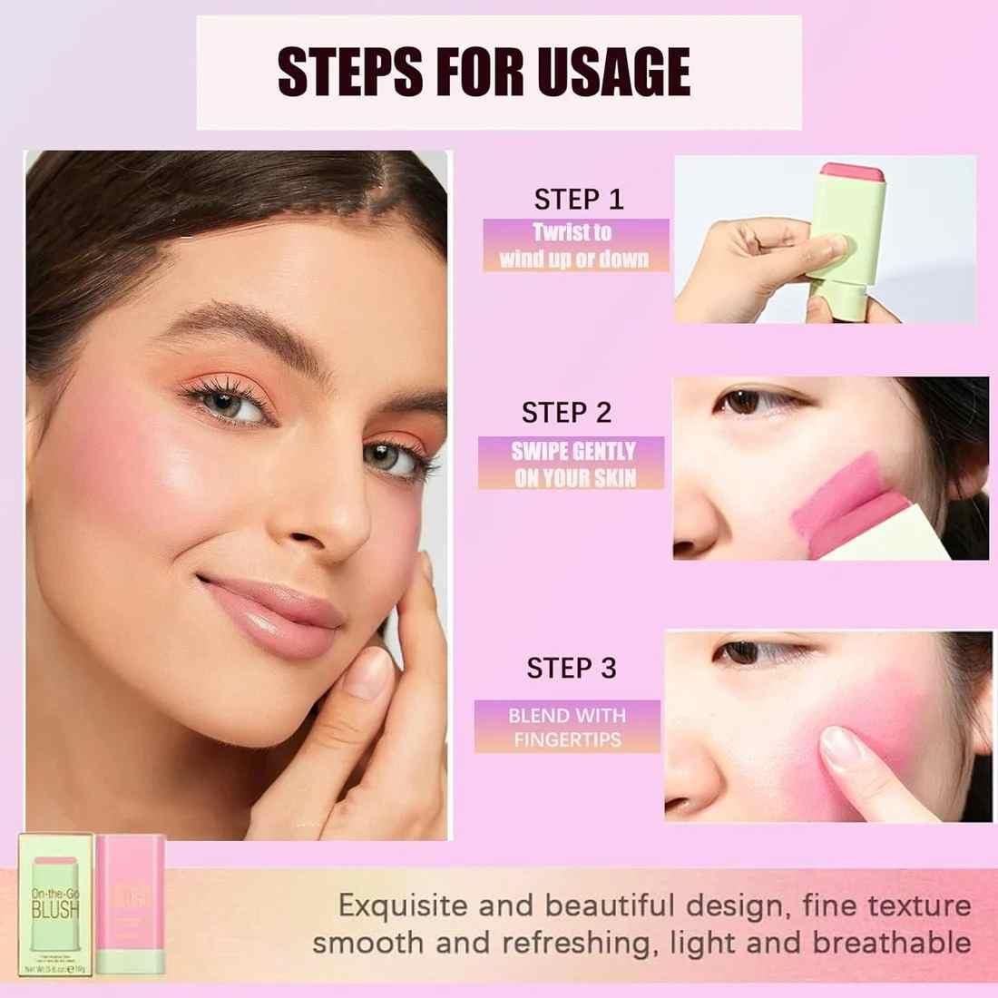 Multi-Use Blush Solid Moisturizer Stick