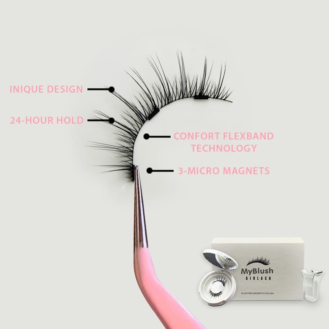 Reusable Magnetic Lashes with Applicator